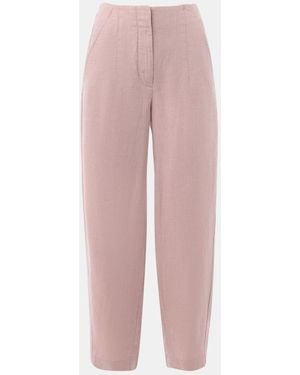 Whistles Barrel Leg Pants - Pink
