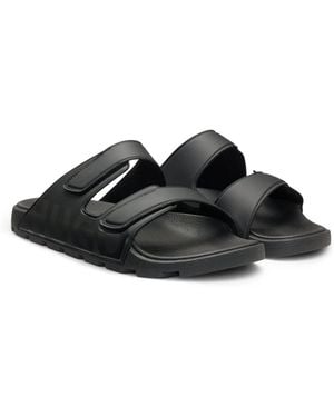 HUGO Evander Double Strap Sandals - Black