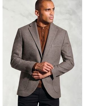 Brook Taverner Tailored Fit Italian Wool Blend Jacket - Gray