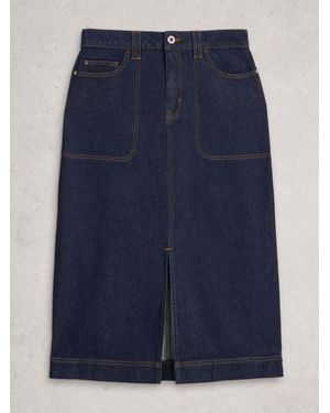 White Stuff Tia Midi-Jeansrock Aus Denim - Blau