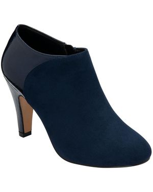 Lotus Stiletto Heel Shoe Boots - Blue