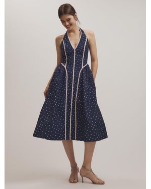 Anthropologie Boat Neck Denim Midi Dress in Blue | Lyst Anthropologie Boat Neck Denim Midi Dress in Blue | Lyst