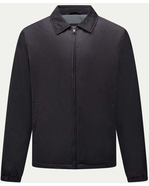 Peckham Rye Light Padded Collar Bomber Jacket - Blue