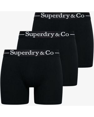 Superdry Sdry & Co Boxers 3 Pack - Black