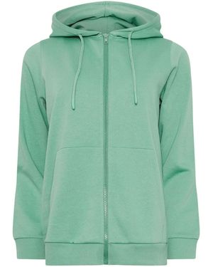 M Com Zip Through Hoodie - Green