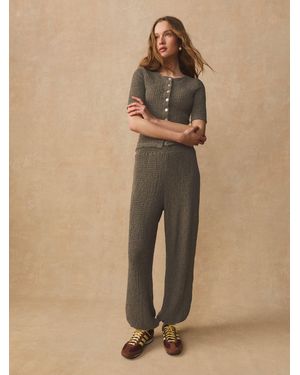 Next Texture Barrel Leg Pants - Natural
