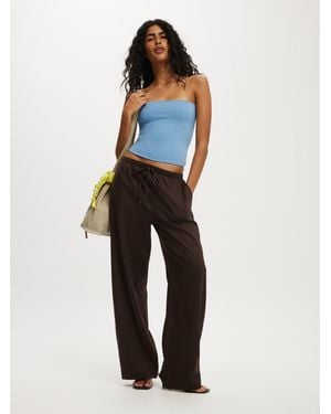 Cotton On Haven Wide Leg Pants - Blue