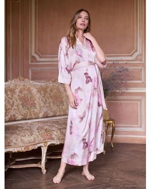 Seraphine Umstandsmode Satin-Kimono - Pink