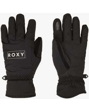 Roxy Freshfield Logo Ski Gloves - Black