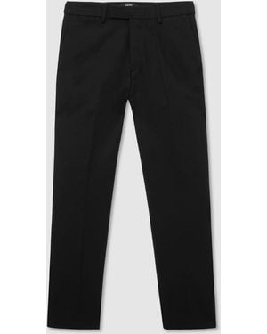 Reiss Eastbury Cotton-Stretch Tailored-Fit Chinos - Black