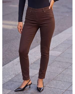 Roman 31 Inch Denim Stretch Denim Leggings - Black