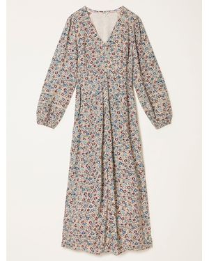 FatFace Fatface Solene Petite Midi Dress - White