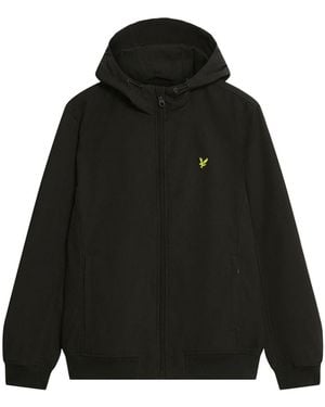 Lyle & Scott Mesh Back Softshell Hoodie - Black