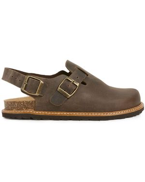 Celtic & Co. Welt Sole Slingback Clogs - Brown