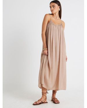 River Island Long Sleeve Hybrid Knitted Dress - Brown