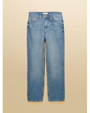 Joules Denim Light Wash High Rise Straight Leg Jeans - Blue