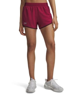 Under Armour Fly By 3 Shorts - Red