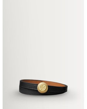 Tory Burch Romy Reversible Belt - White