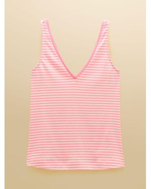 Joules Delilah V-Neck Jersey Vest - Pink