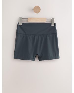 Self Short Booty Shorts - Blue