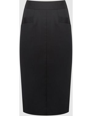 Reiss Raye - Tan Atelier Laser-cut Pencil Skirt, Us 10 in Reiss Raye - Tan Atelier Laser-cut Pencil Skirt, Us 10 in