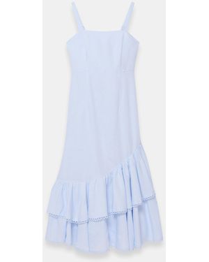 Mint Velvet Linen Blend Midi Dress - White