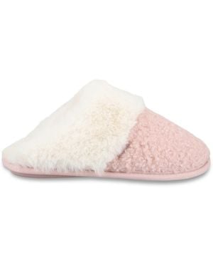 Totes Borg Mule Slippers - Pink