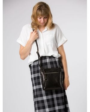 Conkca Zarro Leather Shoulder Bag - White
