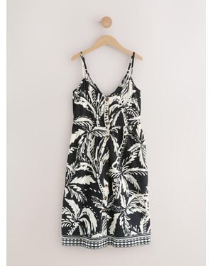 Next Jersey Button Down Midi Dress - White