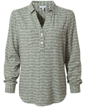 TOG24 Kadina Long Sleeve Dash Print Shirt - Gray