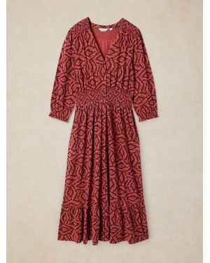 White Stuff Jonie Shirred Dress