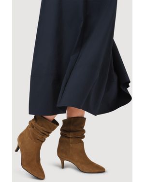 Jones Bootmaker Kathryn Slouch Leather Ankle Boots - Blue