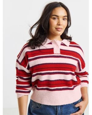 Simply Be Collared Knitted Jumper