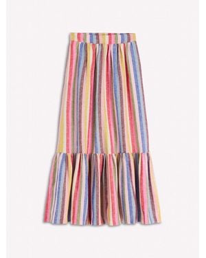 Boden Abigail Linen Maxi Skirt - White