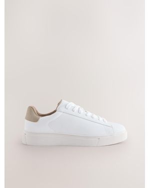 Next Standard Fit Smart Casual Longline Sneakers - Natural