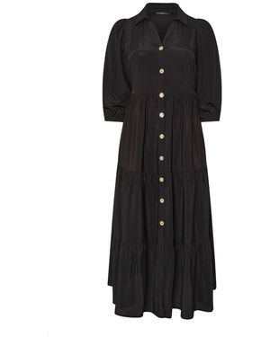 Evans Tiered Dress - Black