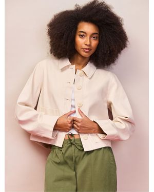Ro & Zo Cotton Twill Denim Jacket - Natural