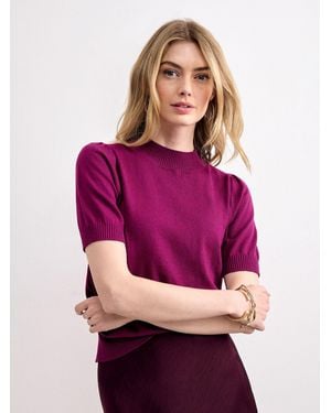 Phase Eight Charmaine Knit Top - Purple
