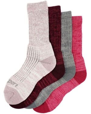 Grisport Merino Wool Walking Socks 4 Pack - Pink