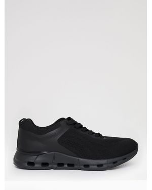 Threadbare Textured Slip On Sneakers - Black