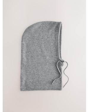 Next Hooded Knitted Snood - Gray
