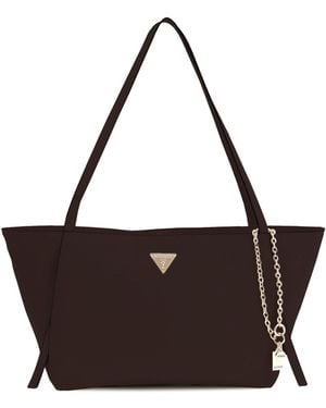 Guess Devon 3 Comp Tote - Brown