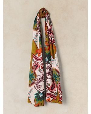 White Stuff Sophie Printed Scarf - White