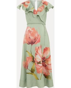 Phase Eight Petite Matilda Floral Dress - White