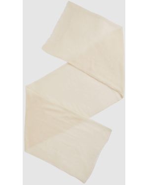 Reiss Heidi - Off White Wool-cashmere Lightweight Scarf, One