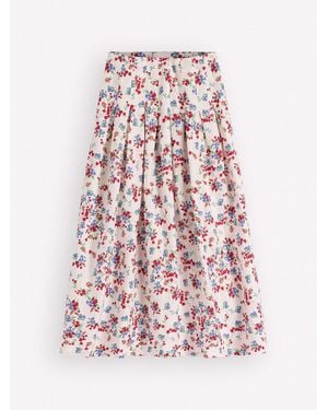Boden Valentina Linen Skirt - Pink