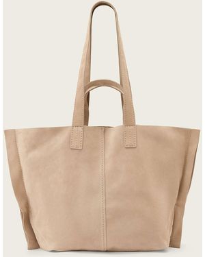 AllSaints Allsaints Lutece Suede Tote Bag - Natural