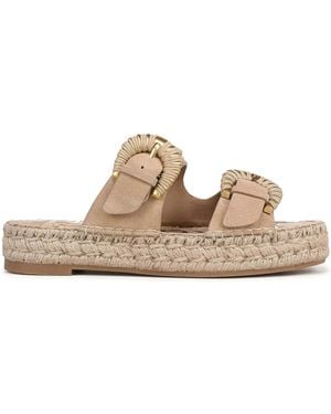 Sam Edelman Sam Edelman Tabbey Regular Fit Slides - Natural
