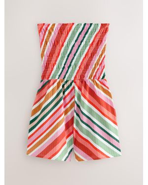 Next Bandeau Shirred Playsuit