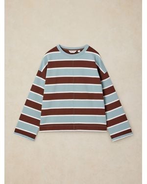 White Stuff Kim Stripe Ls T-Shirt - Natural